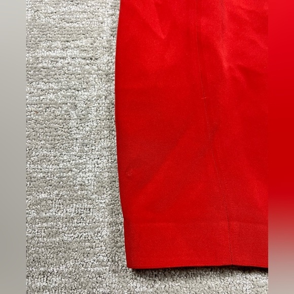 Vintage Ralph Lauren Black Label 100% Silk Red Shift Cocktail Dress Size 10 - Picture 3 of 14